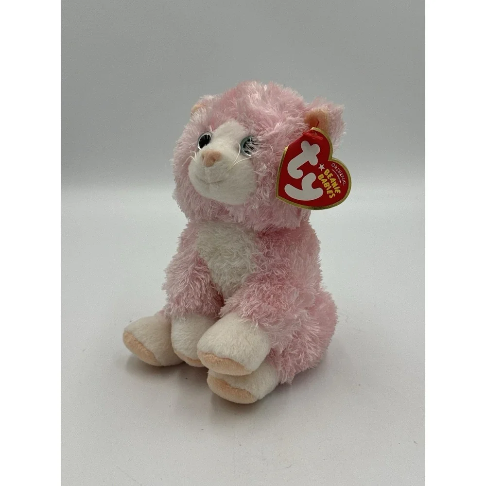 Curtsy TY Beanie Baby Pink Cat stuffed animal plush 2006